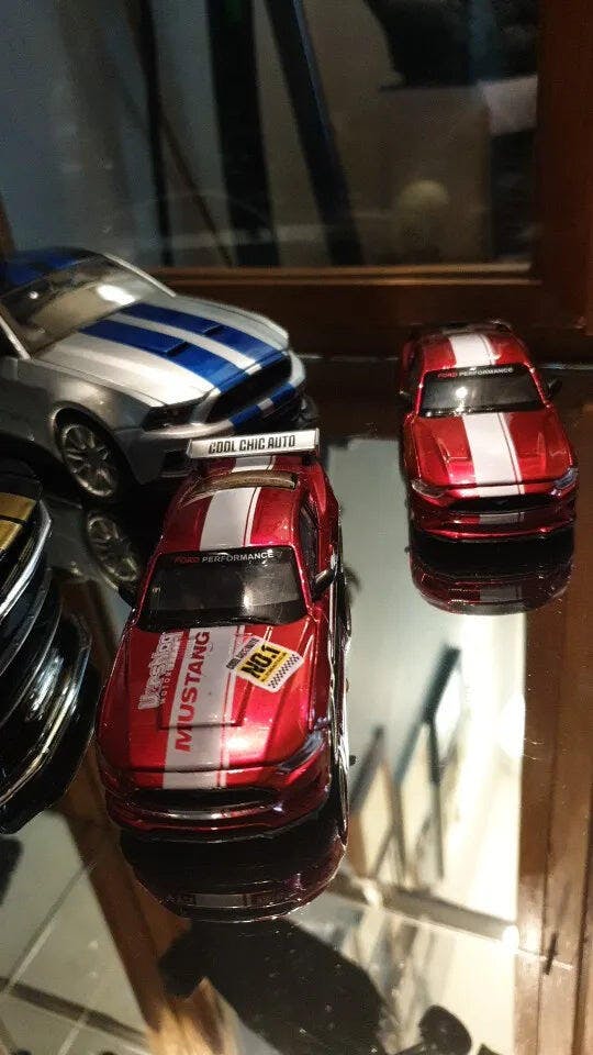 Customer photo for DIY 1:42 Scale Ford Mustang Alloy Car Model Kit