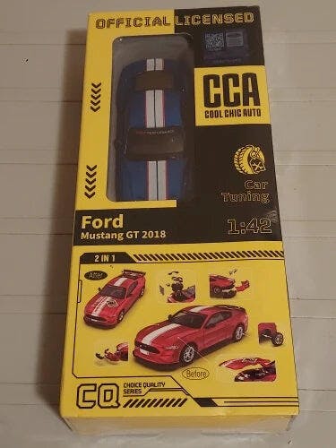 Customer photo for DIY 1:42 Scale Ford Mustang Alloy Car Model Kit