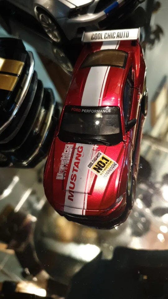 Customer photo for DIY 1:42 Scale Ford Mustang Alloy Car Model Kit