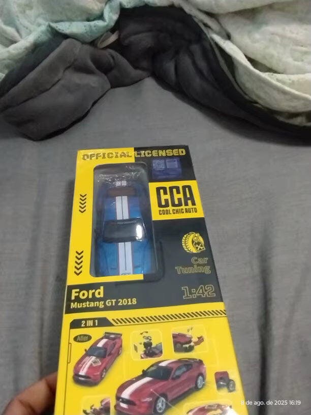 Customer photo for DIY 1:42 Scale Ford Mustang Alloy Car Model Kit