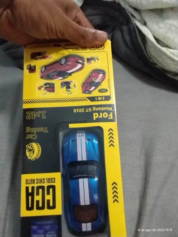 Customer photo for DIY 1:42 Scale Ford Mustang Alloy Car Model Kit