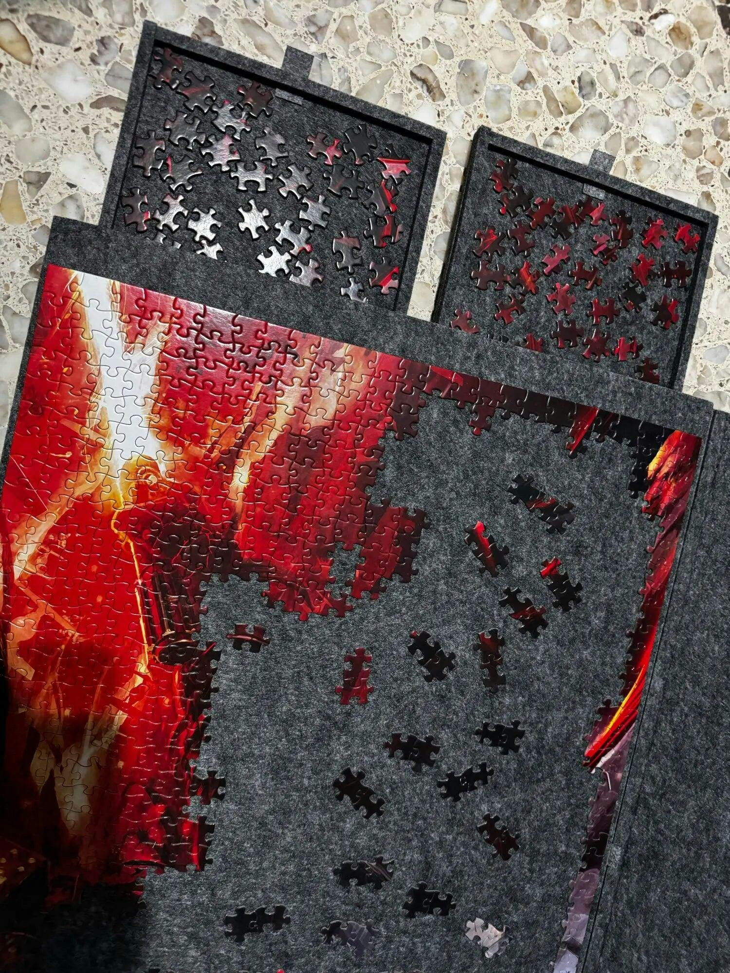 Customer photo for Puzzle Board with Drawers 1500 Piece