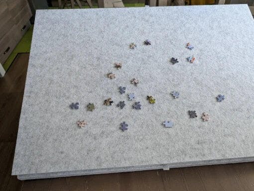 Customer photo for Puzzle Board with Drawers 1500 Piece
