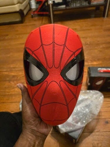 Customer photo for Spiderman Mask Moving Eyes