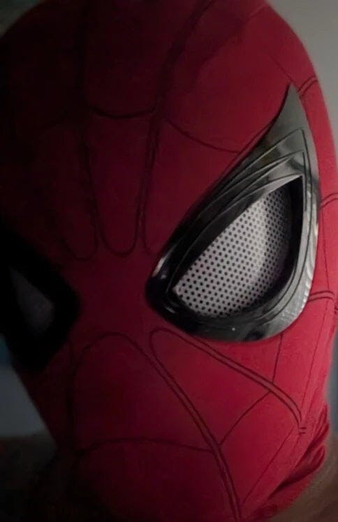 Customer photo for Spiderman Mask Moving Eyes