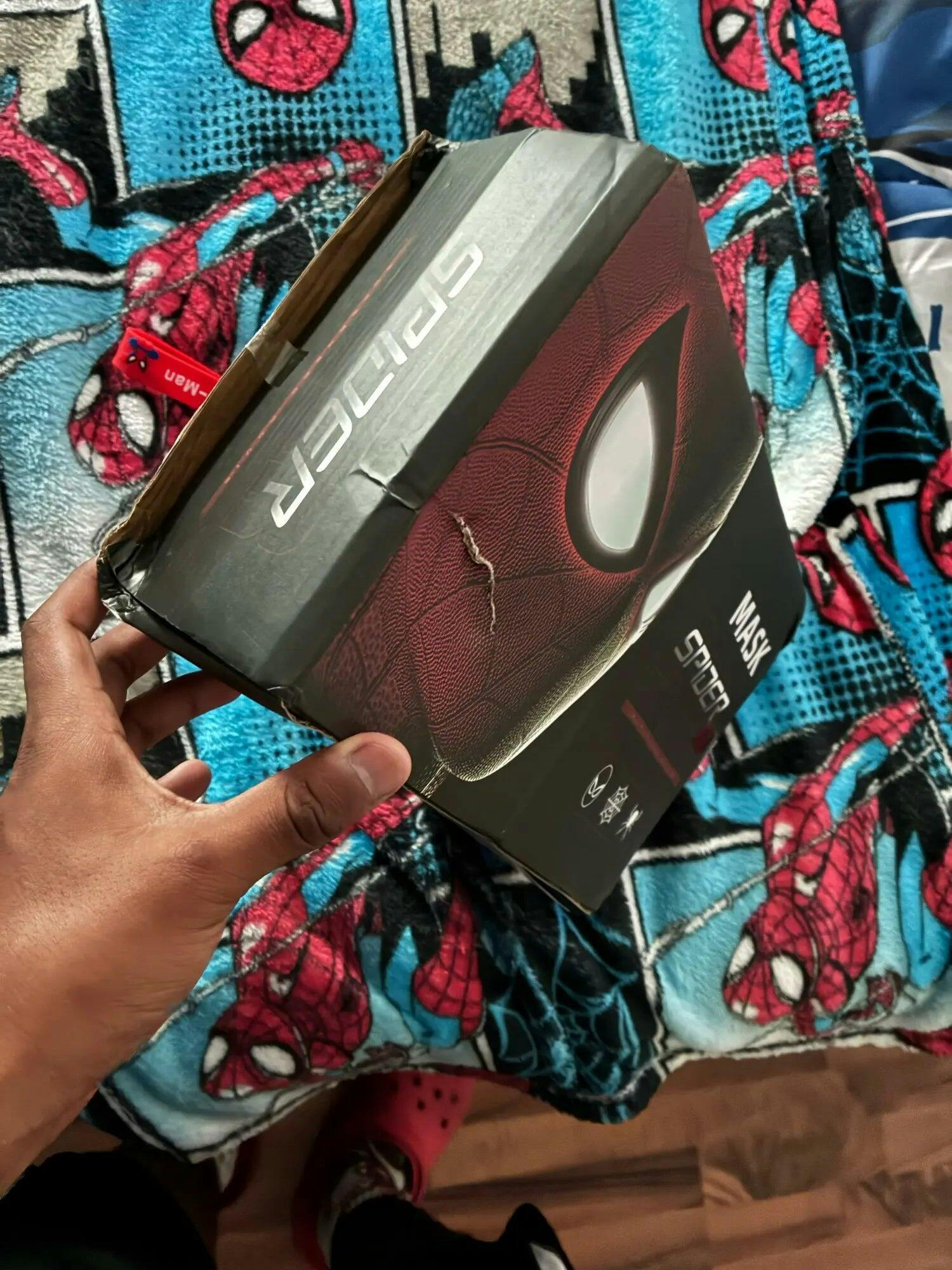Customer photo for Spiderman Mask Moving Eyes