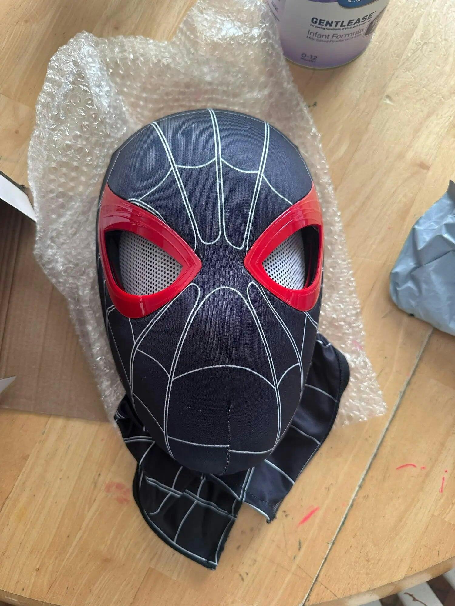 Customer photo for Spiderman Mask Moving Eyes