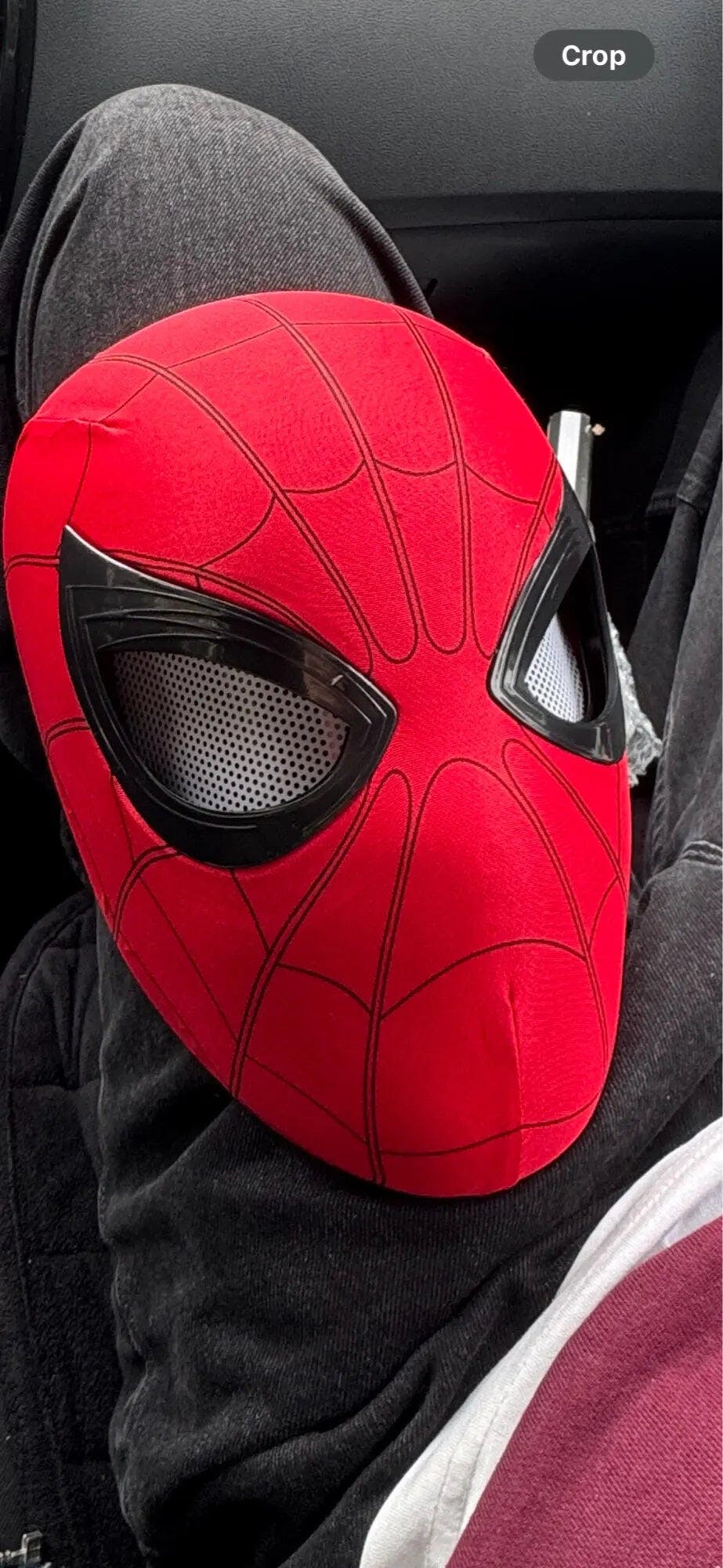 Customer photo for Spiderman Mask Moving Eyes