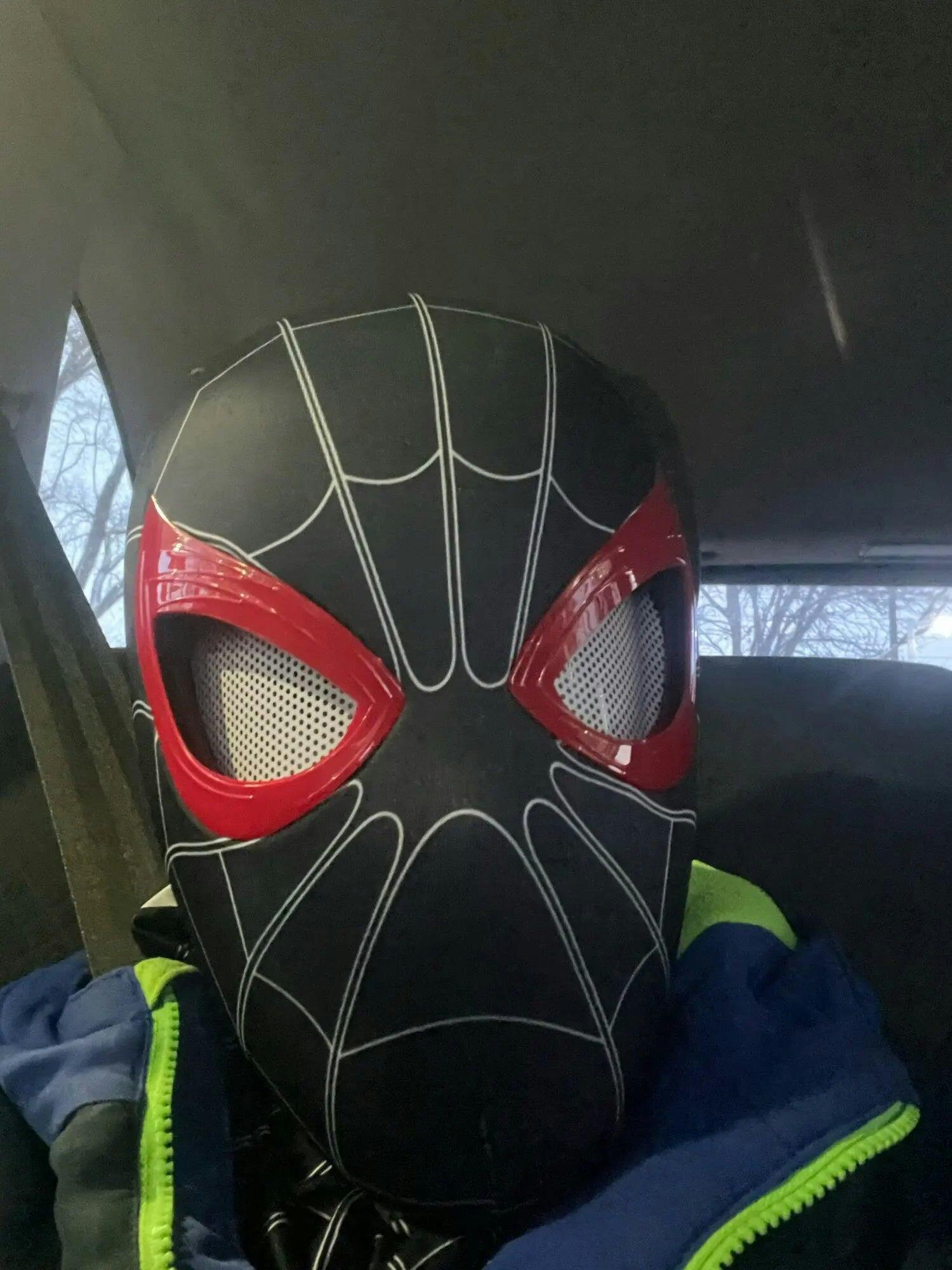 Customer photo for Spiderman Mask Moving Eyes