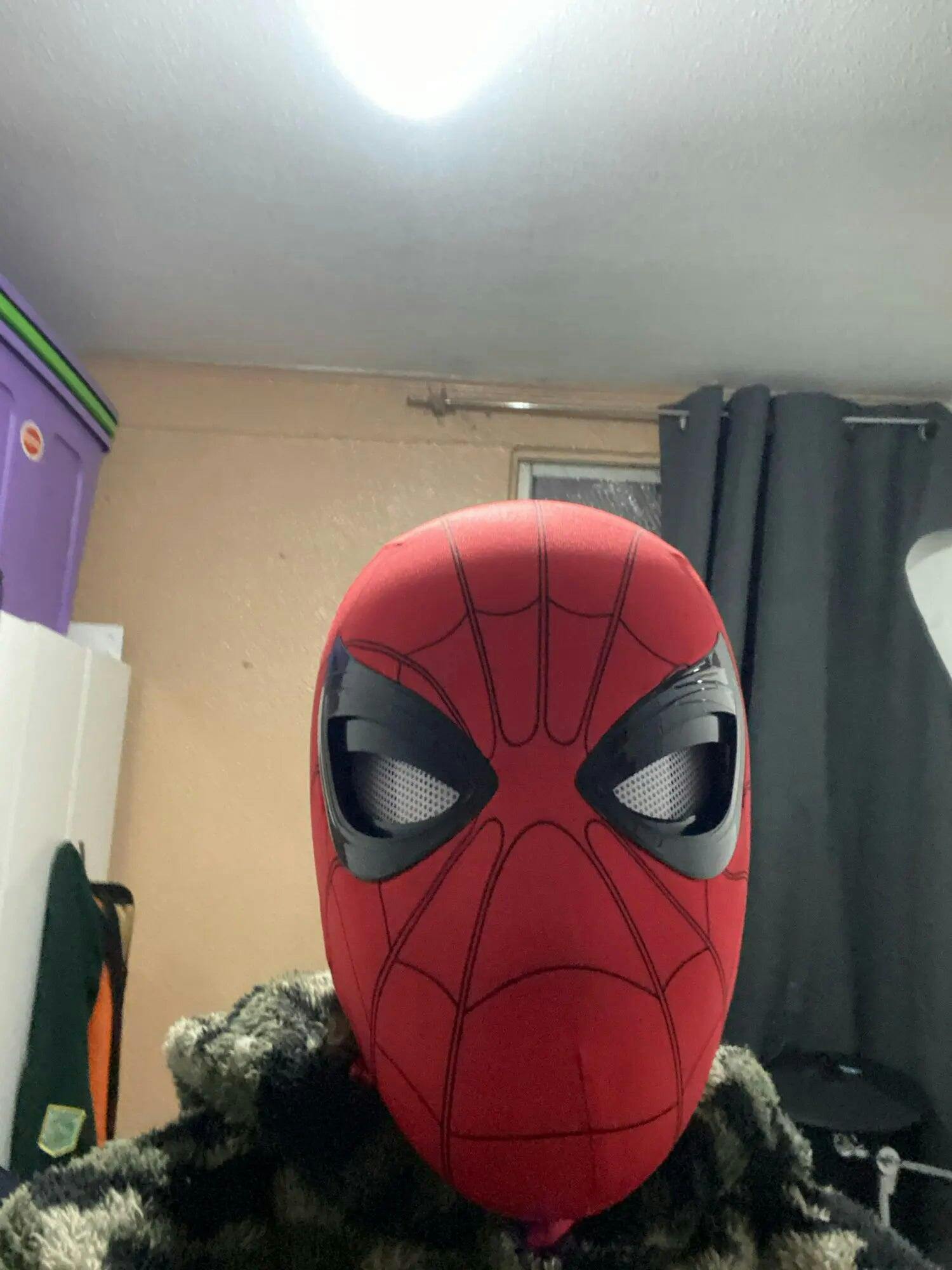 Customer photo for Spiderman Mask Moving Eyes