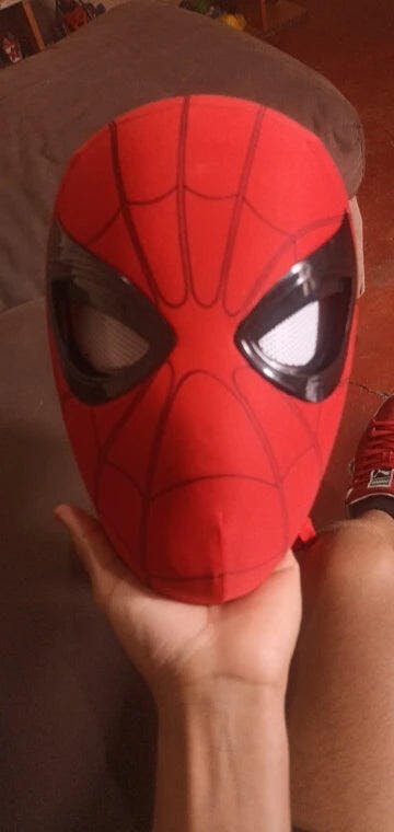 Customer photo for Spiderman Mask Moving Eyes