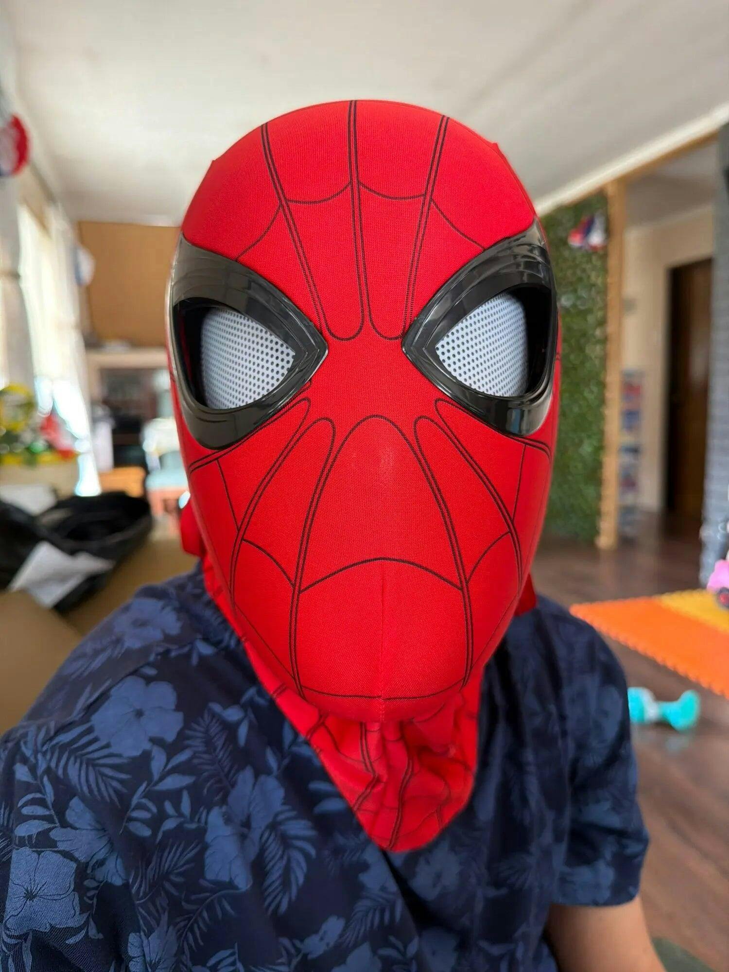 Customer photo for Spiderman Mask Moving Eyes