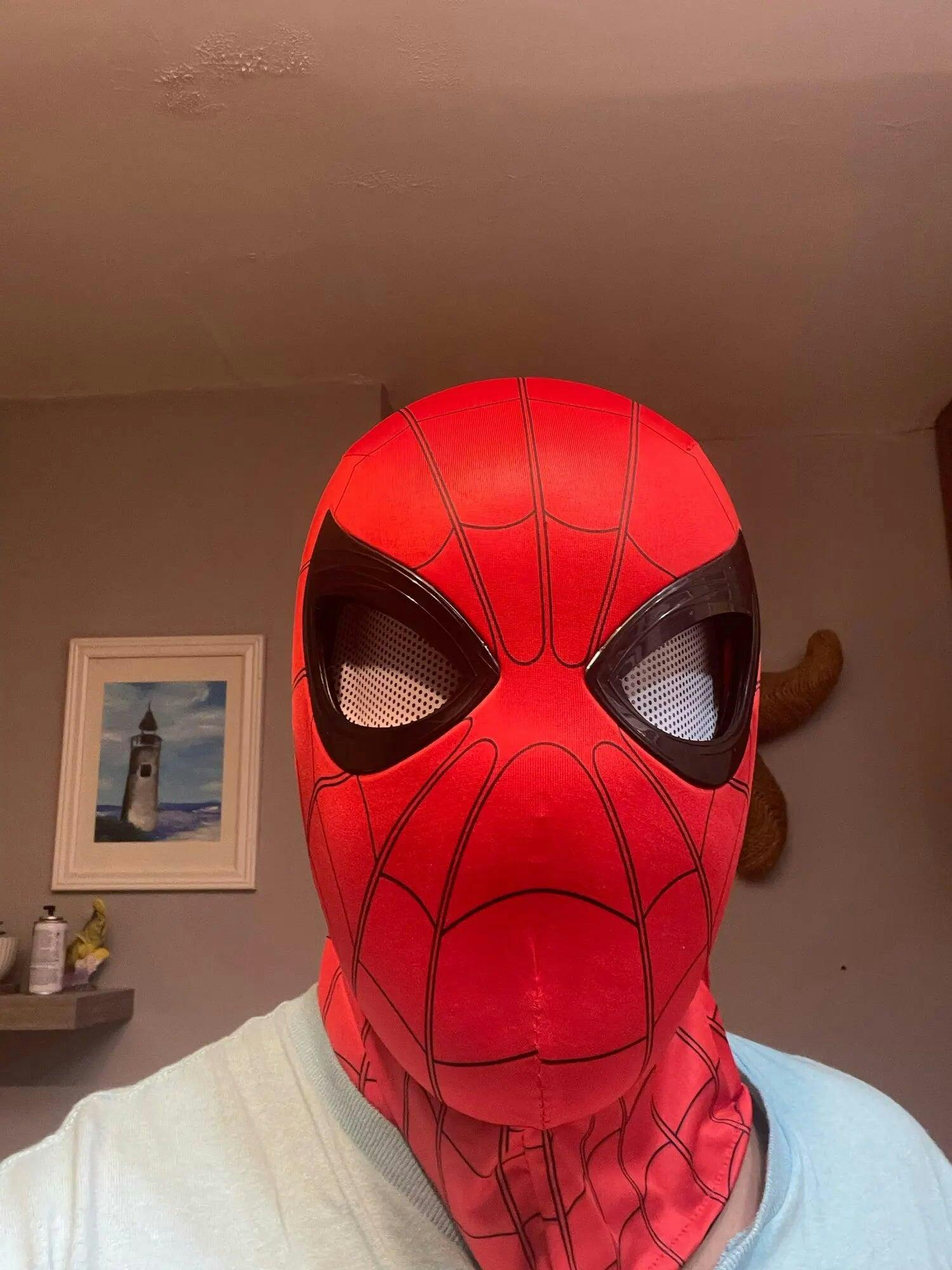 Customer photo for Spiderman Mask Moving Eyes
