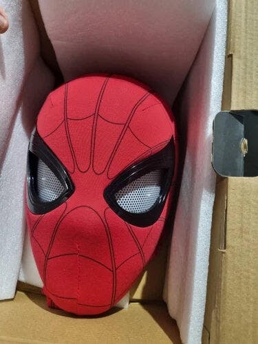 Customer photo for Spiderman Mask Moving Eyes