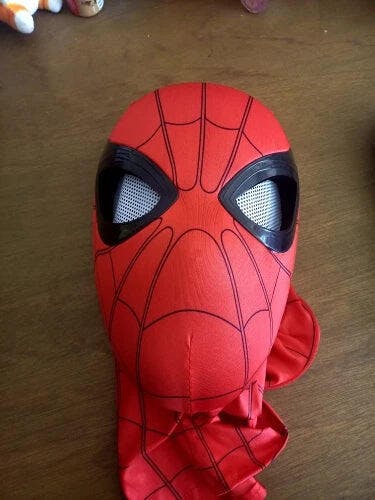 Customer photo for Spiderman Mask Moving Eyes