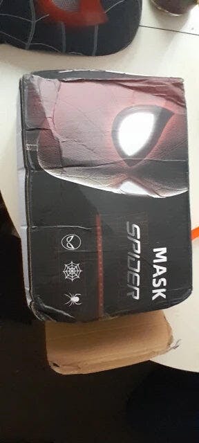 Customer photo for Spiderman Mask Moving Eyes