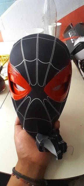 Customer photo for Spiderman Mask Moving Eyes