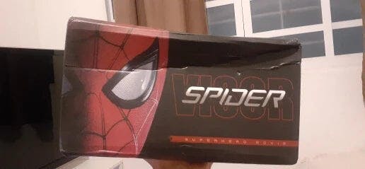 Customer photo for Spiderman Mask Moving Eyes