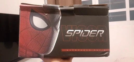Customer photo for Spiderman Mask Moving Eyes