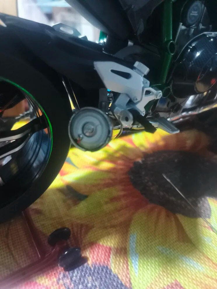 Customer photo for Premium Ninja H2R RC Superbike 1:6 Scale with Realistic Sound & Smoke Effects