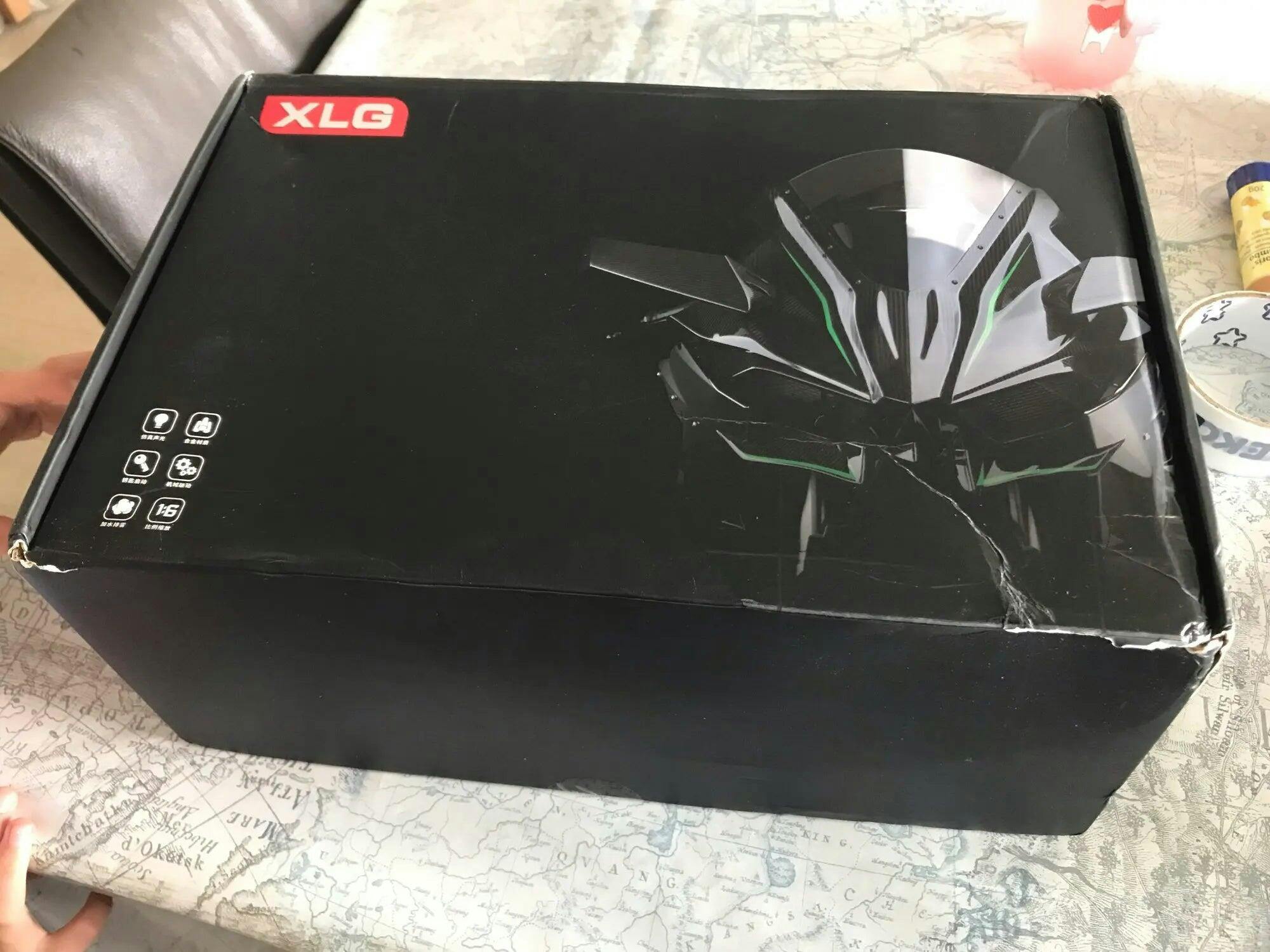 Customer photo for Premium Ninja H2R RC Superbike 1:6 Scale with Realistic Sound & Smoke Effects