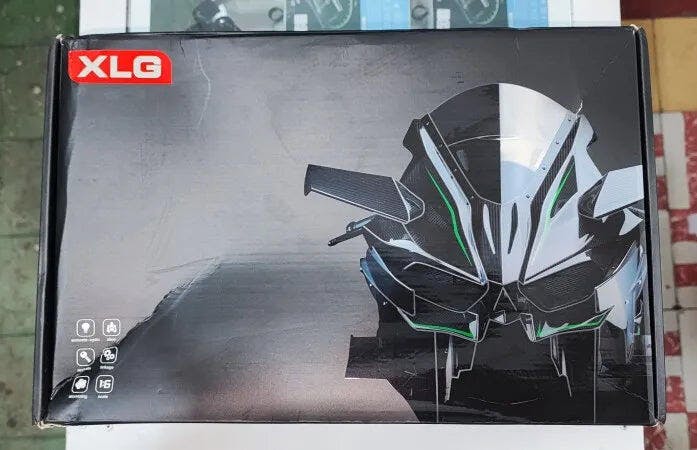 Customer photo for Premium Ninja H2R RC Superbike 1:6 Scale with Realistic Sound & Smoke Effects