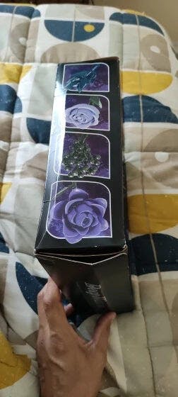 Customer photo for Purple Rose Bouquet Building Blocks Set