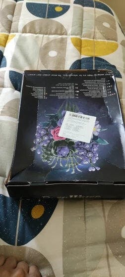Customer photo for Purple Rose Bouquet Building Blocks Set
