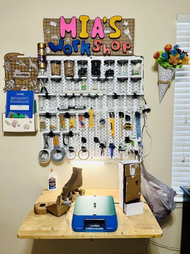 Customer photo for Kid Finger-Safe Cardboard Cutter for Ages 3+