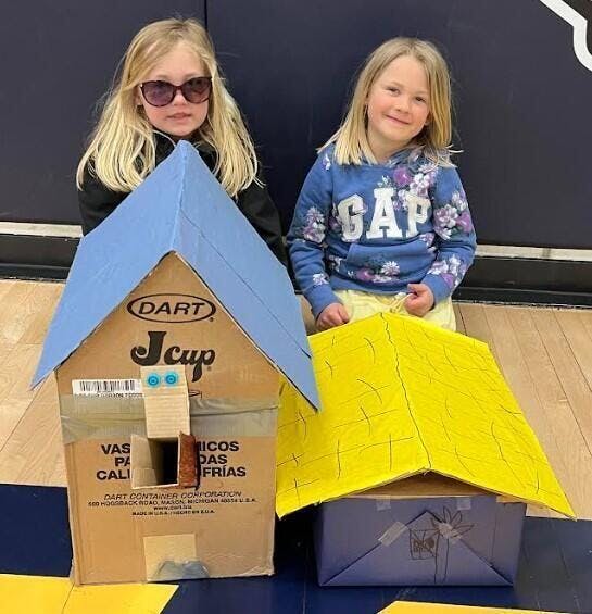 Customer photo for Kid Finger-Safe Cardboard Cutter for Ages 3+