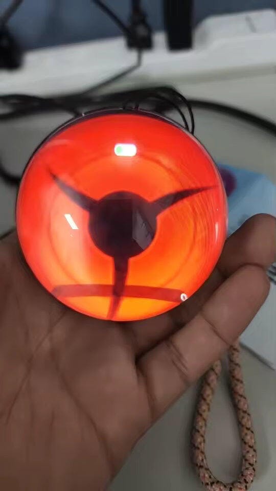 Customer photo for Memory Crystal Ball — 3D Video Photo Orb, 4GB LED