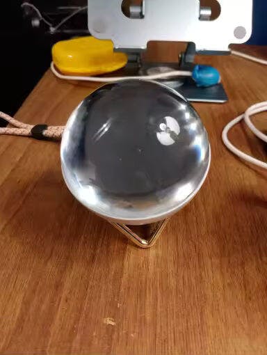 Customer photo for Memory Crystal Ball — 3D Video Photo Orb, 4GB LED