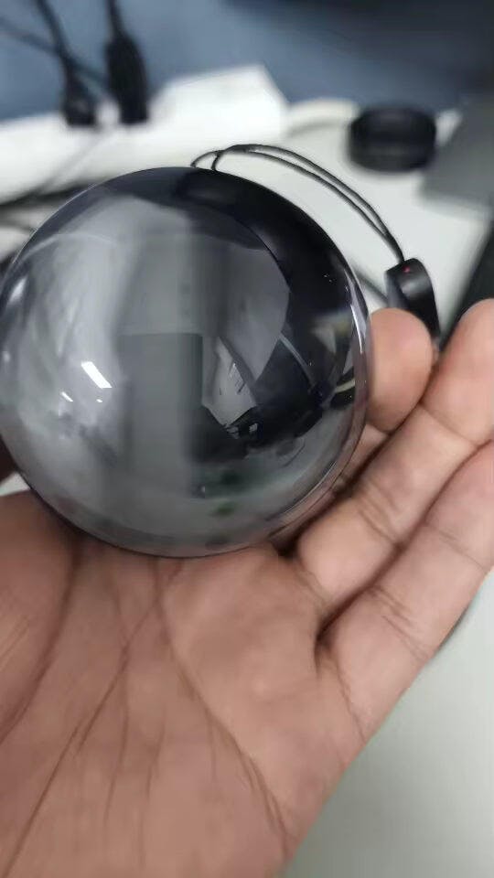 Customer photo for Memory Crystal Ball — 3D Video Photo Orb, 4GB LED