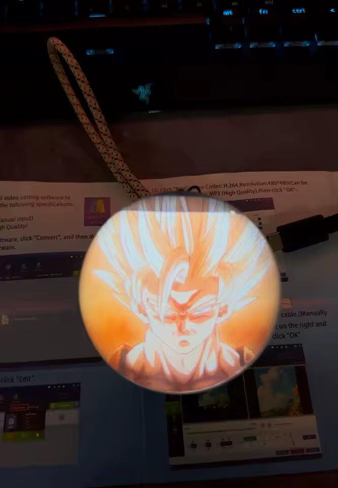 Customer photo for Memory Crystal Ball — 3D Video Photo Orb, 4GB LED