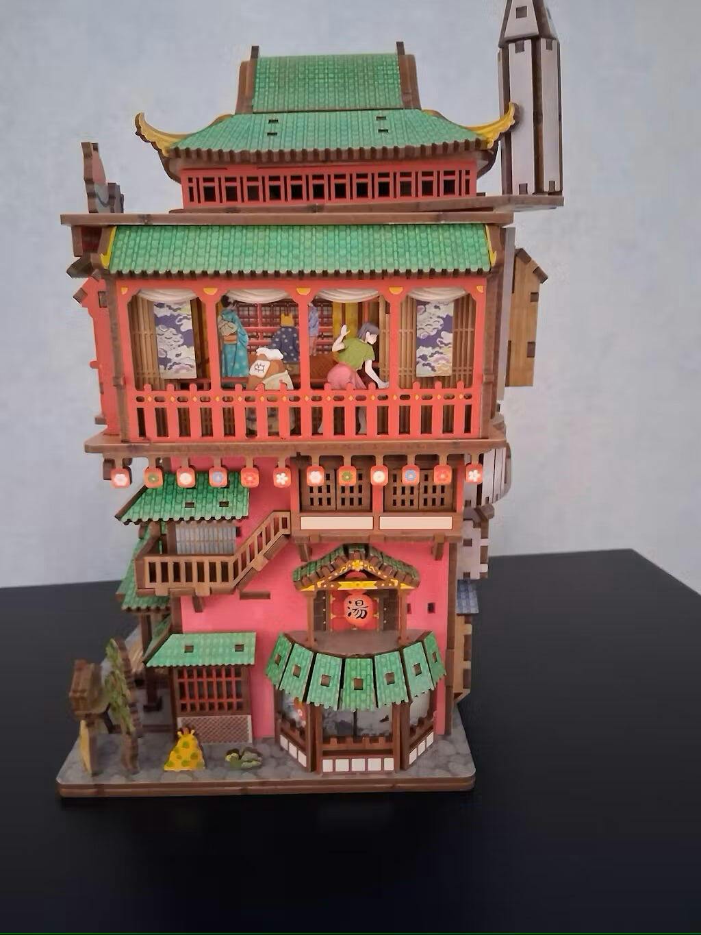 Customer photo for 3D Wooden Puzzle Onsen Saga Miniature kit