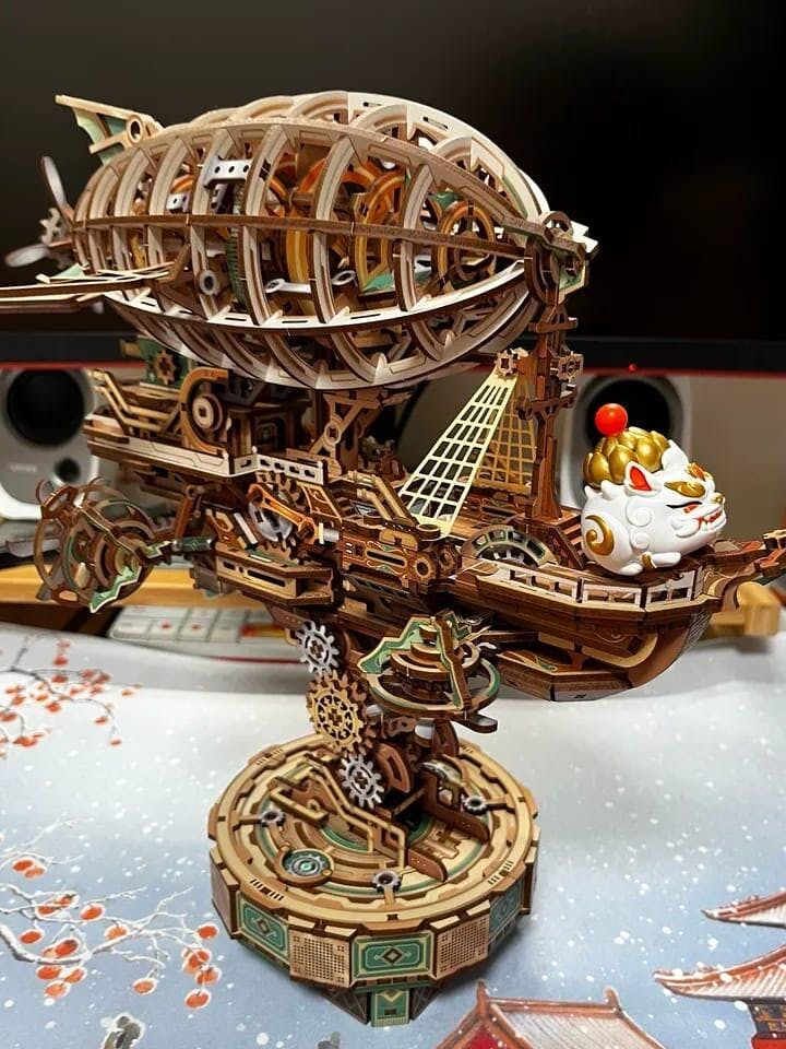 Customer photo for Sailing In Fog - 3D Mechanical Airship Puzzle