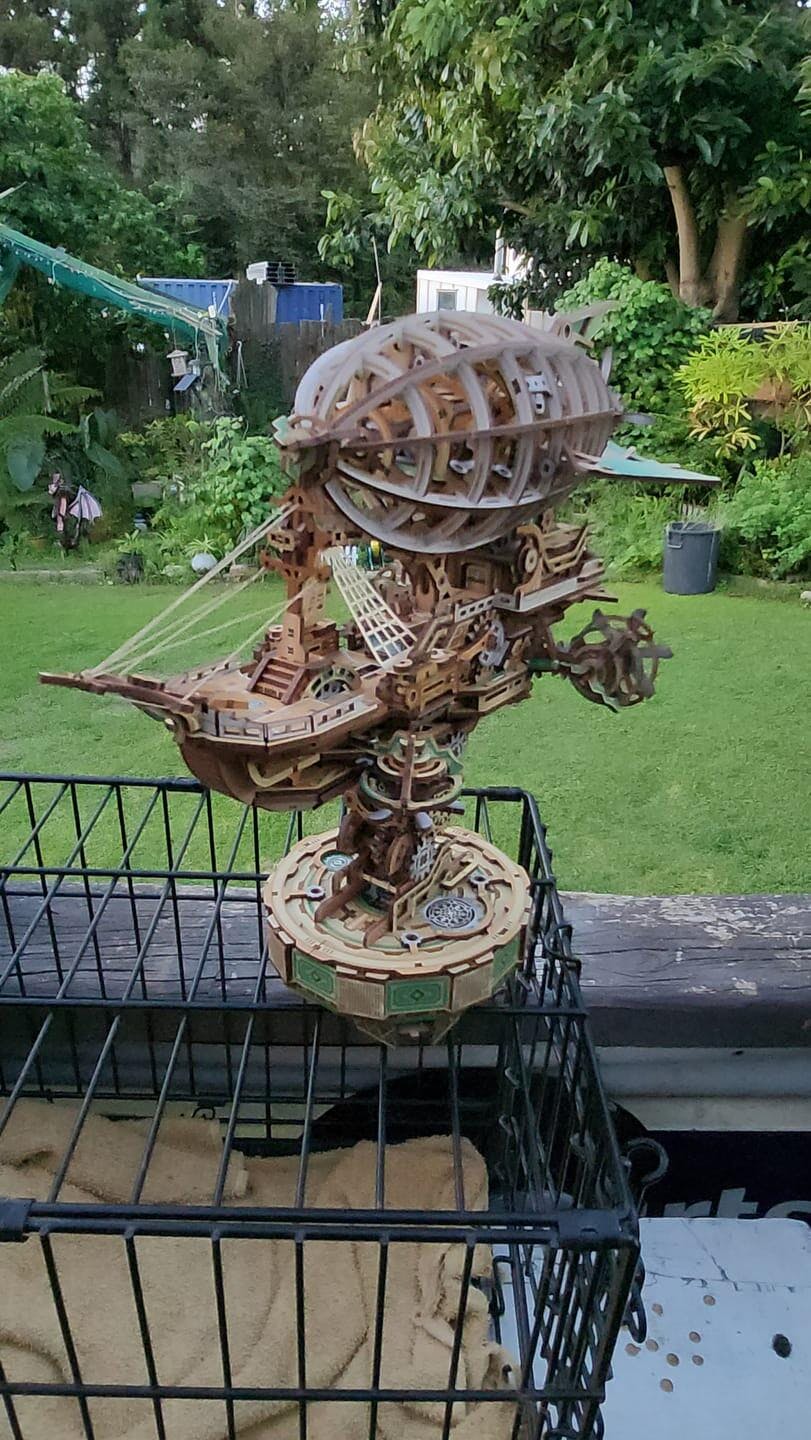 Customer photo for Sailing In Fog - 3D Mechanical Airship Puzzle