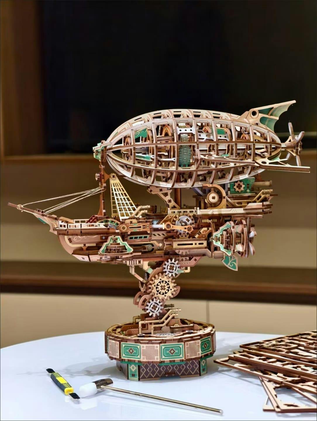 Customer photo for Sailing In Fog - 3D Mechanical Airship Puzzle
