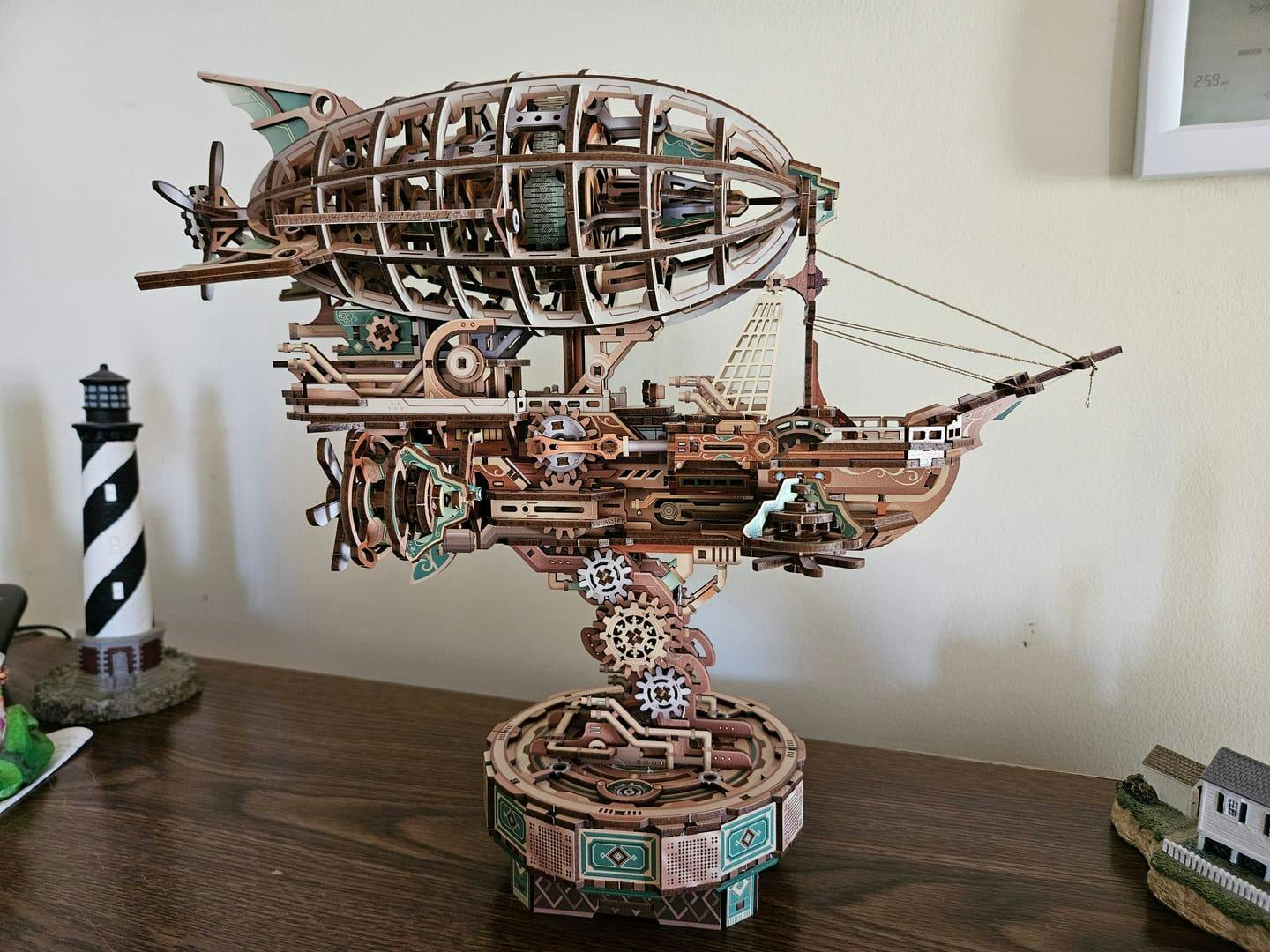 Customer photo for Sailing In Fog - 3D Mechanical Airship Puzzle