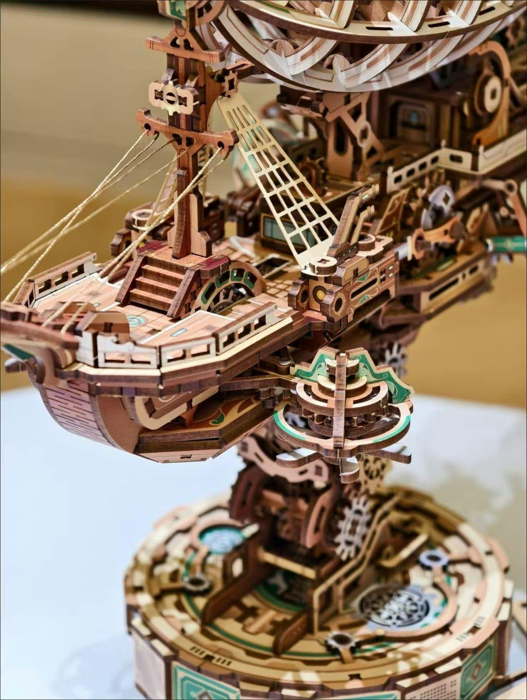 Customer photo for Sailing In Fog - 3D Mechanical Airship Puzzle