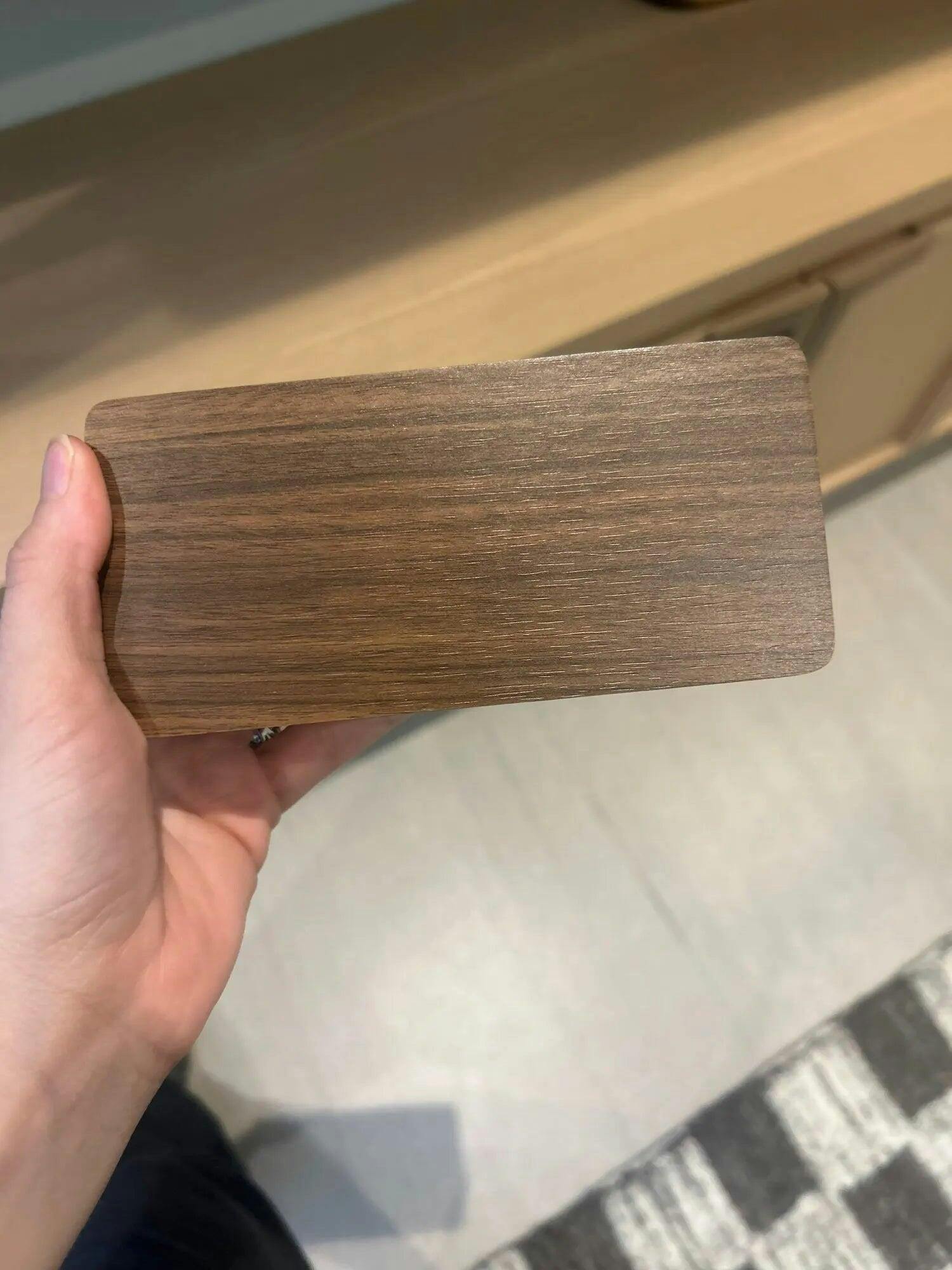 Customer photo for NatureSense Wooden LED Alarm Clock