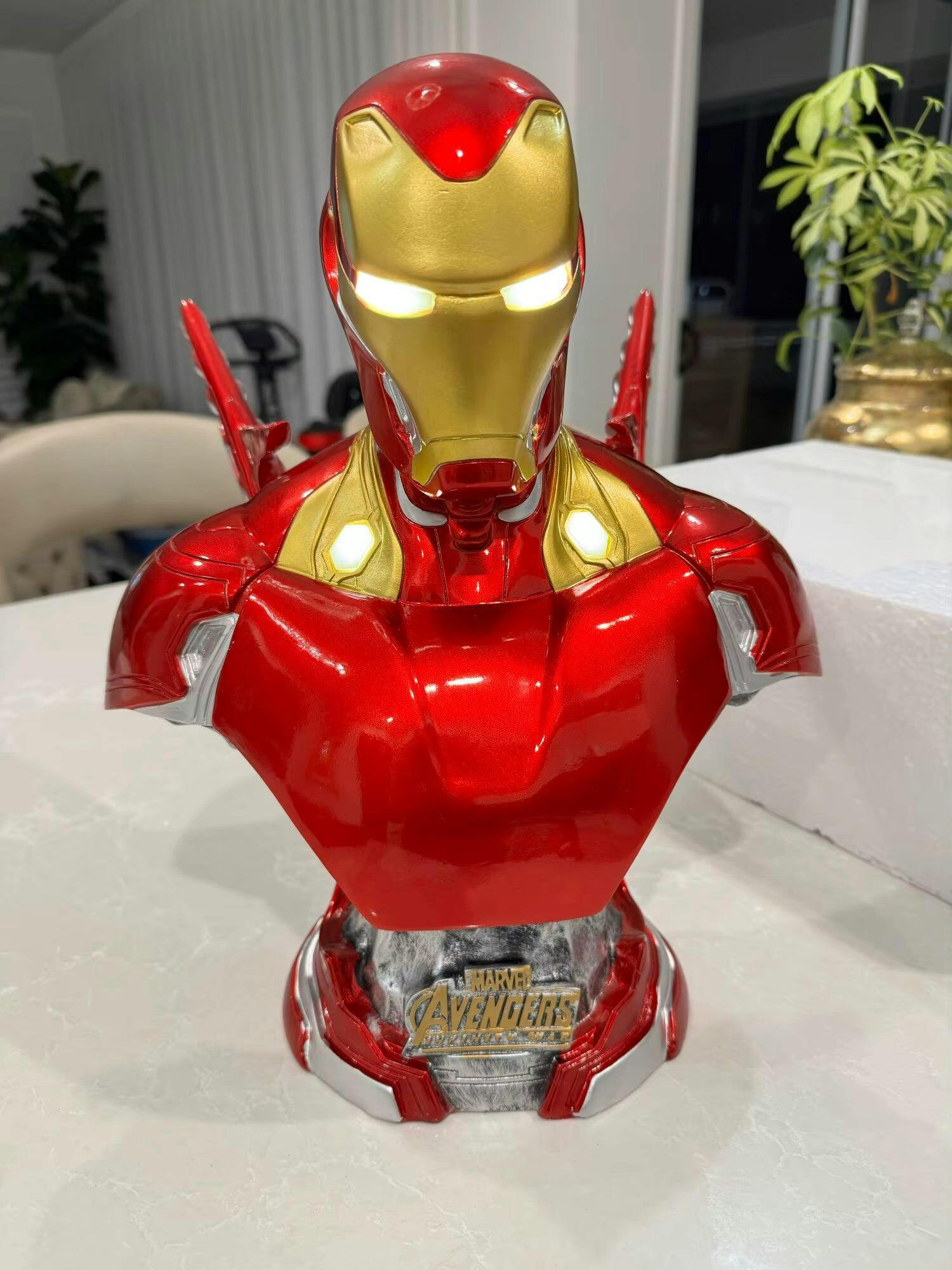 Customer photo for Avengers Marvel Iron Man MK50 Half Body 36cm Resin Statue