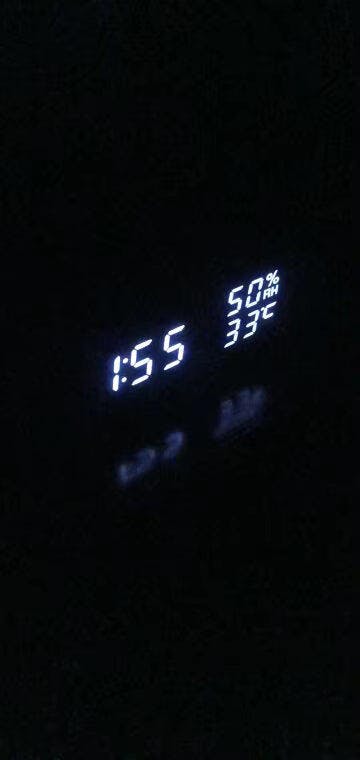 Customer photo for NatureSense Wooden LED Alarm Clock