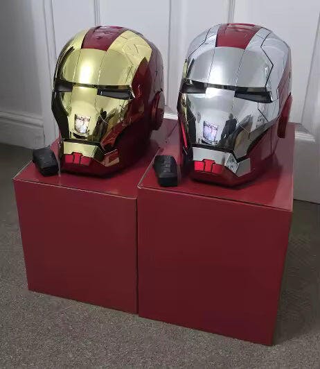 Customer photo for Iron Man MK5 Jarvis Helmet - Voice Activated Mask