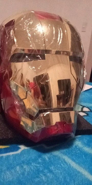 Customer photo for Iron Man MK5 Jarvis Helmet - Voice Activated Mask