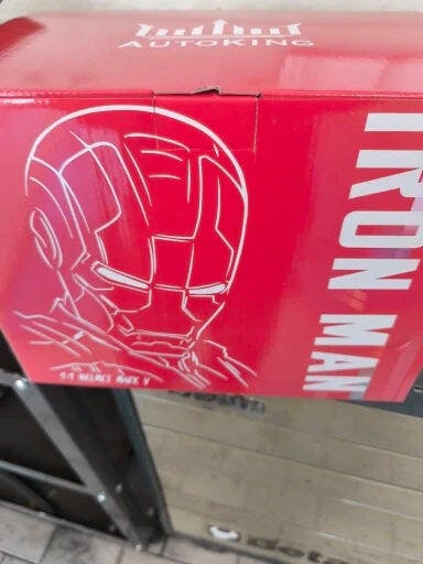 Customer photo for Iron Man MK5 Jarvis Helmet - Voice Activated Mask