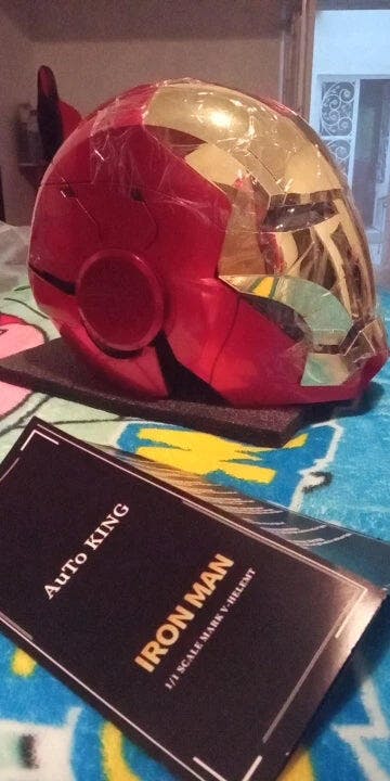 Customer photo for Iron Man MK5 Jarvis Helmet - Voice Activated Mask