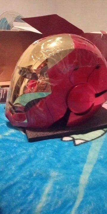 Customer photo for Iron Man MK5 Jarvis Helmet - Voice Activated Mask