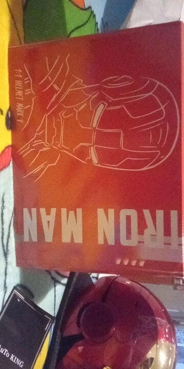 Customer photo for Iron Man MK5 Jarvis Helmet - Voice Activated Mask