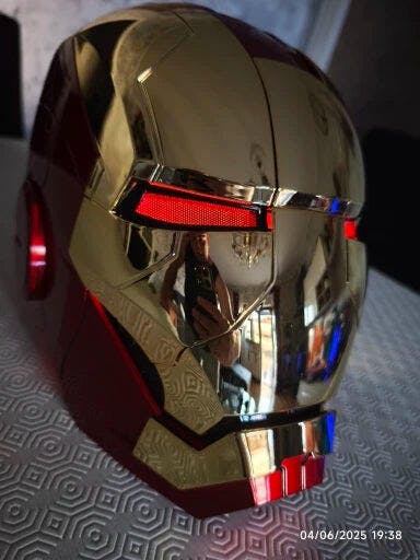 Customer photo for Iron Man MK5 Jarvis Helmet - Voice Activated Mask